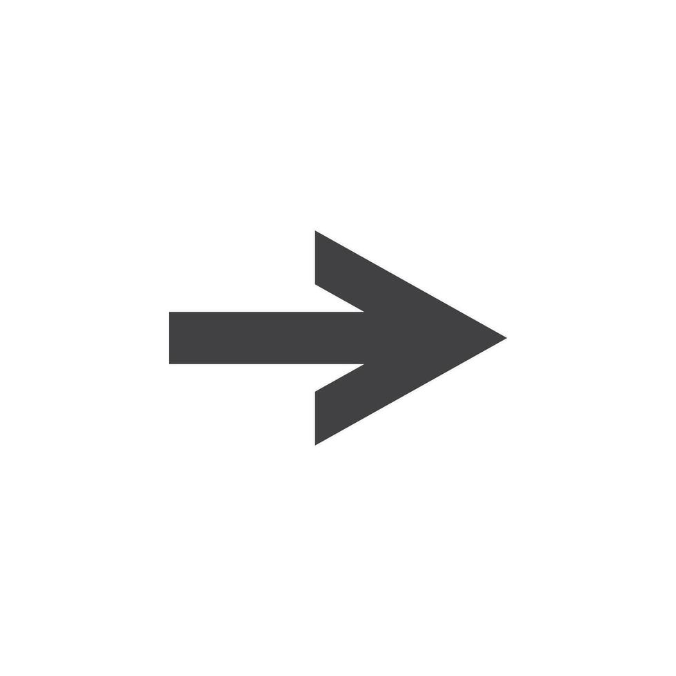 arrow icon vector isolated on white background