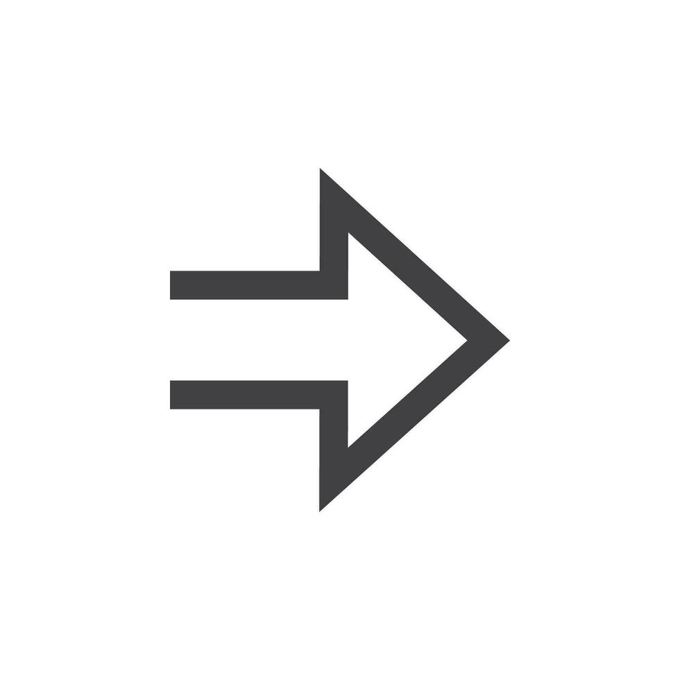 flecha icono vector aislado en blanco antecedentes