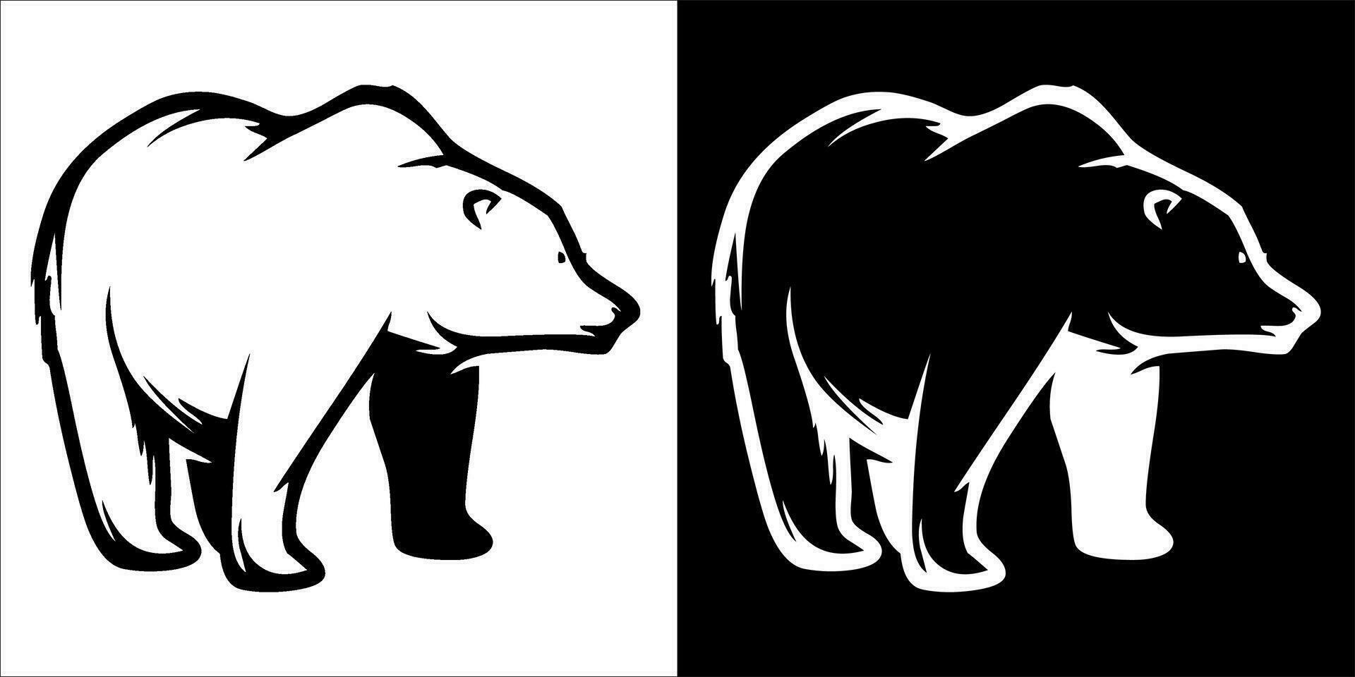 Ilustration, vector grphic of bear icon