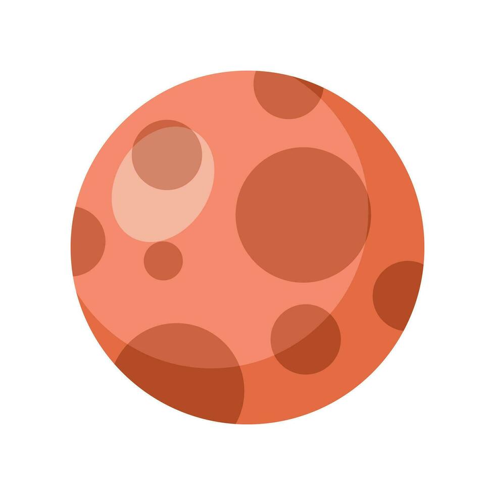 Space Object Illustration Isolated In White Background. Galaxy and Space Object Icon Design in Flat Style. vector