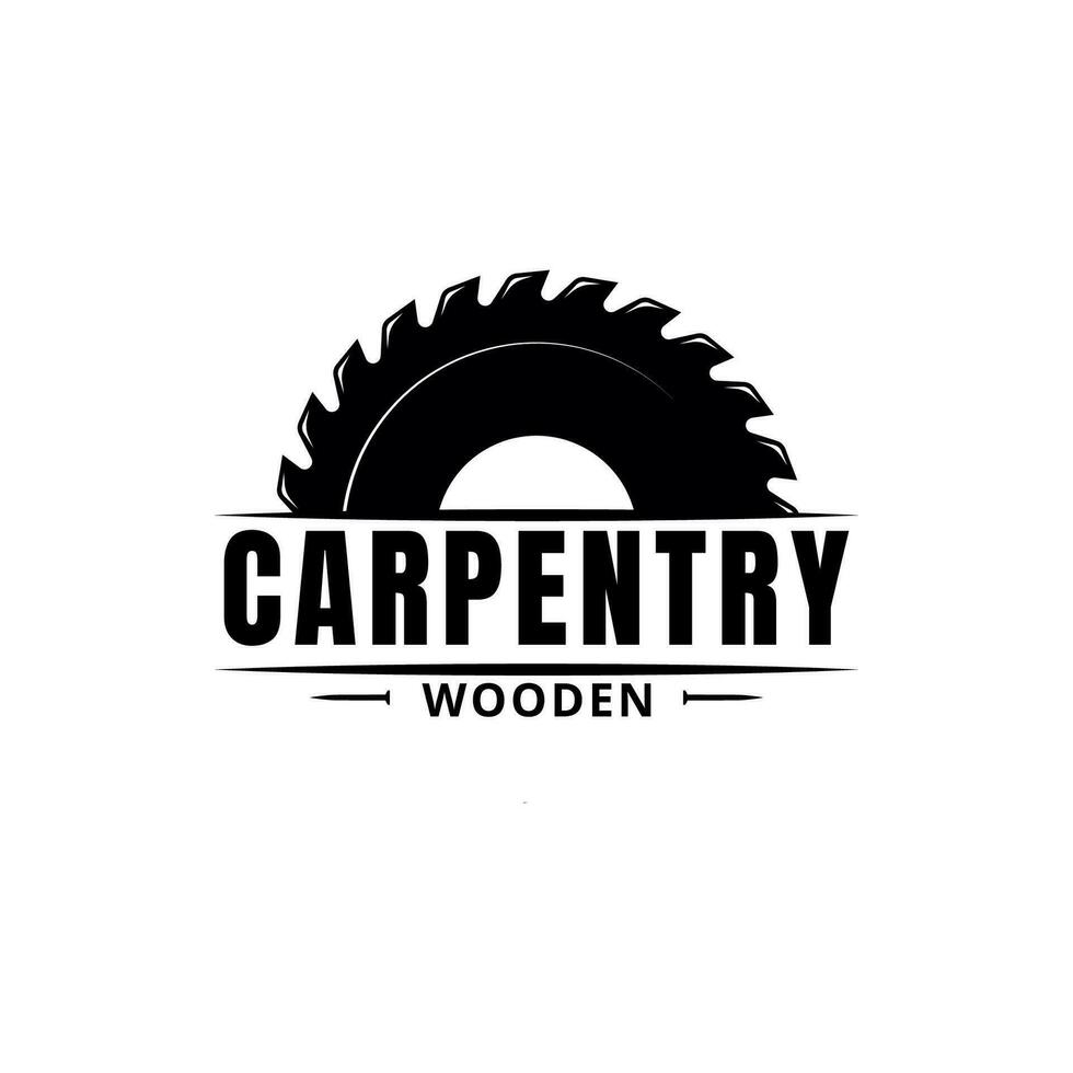 Carpenter logo design template vector