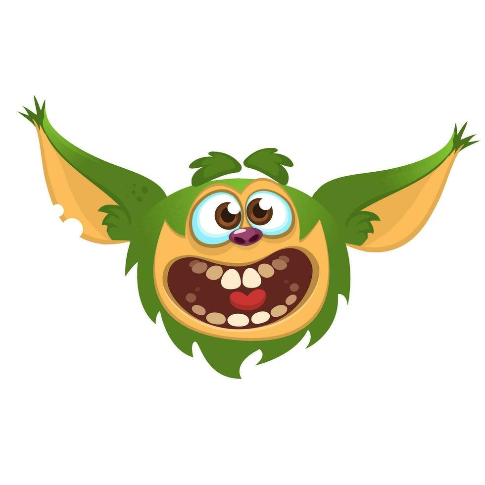 Cartoon cute monster. Vector illustration