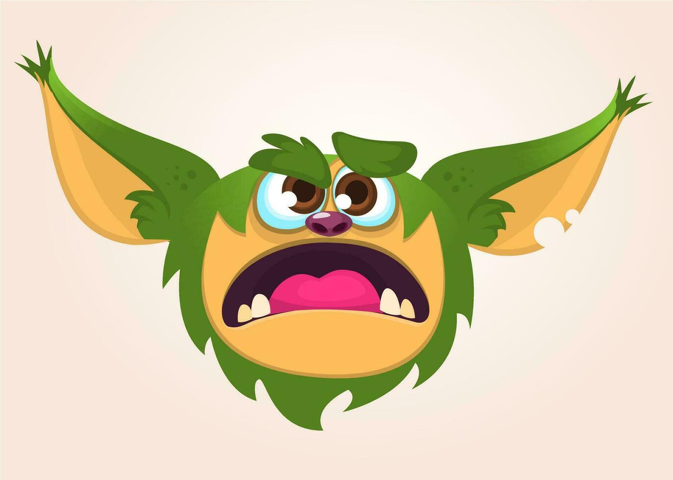 Cartoon cute monster. Vector illustration