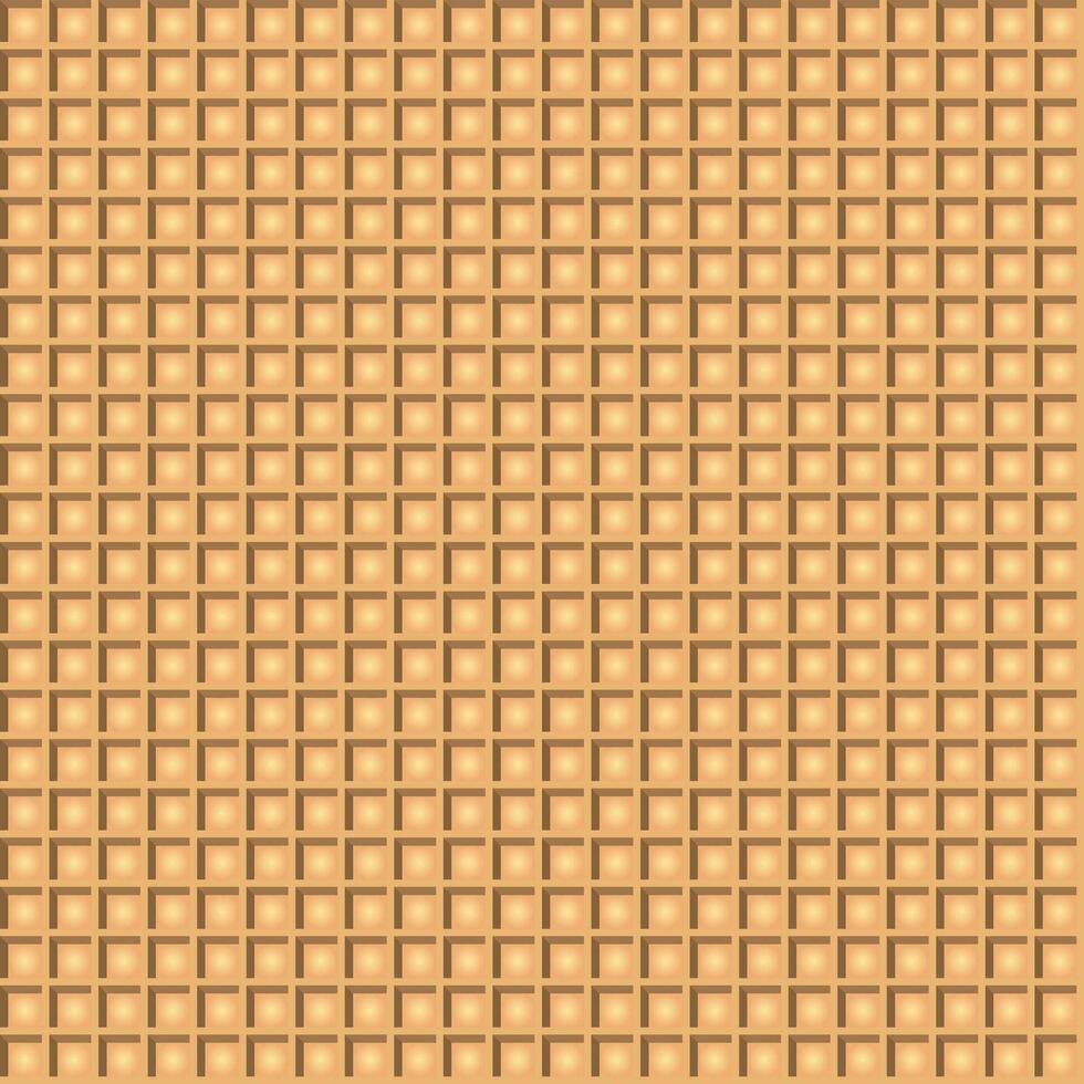 Geometric symmetrical pattern of many small squares. Wafer seamless pattern. Vector. vector