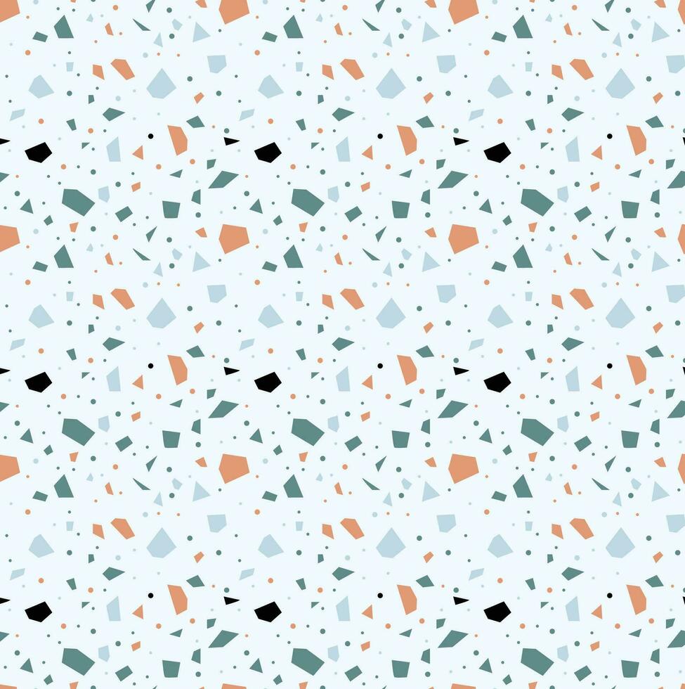 Terrazzo texture seamless pattern vector