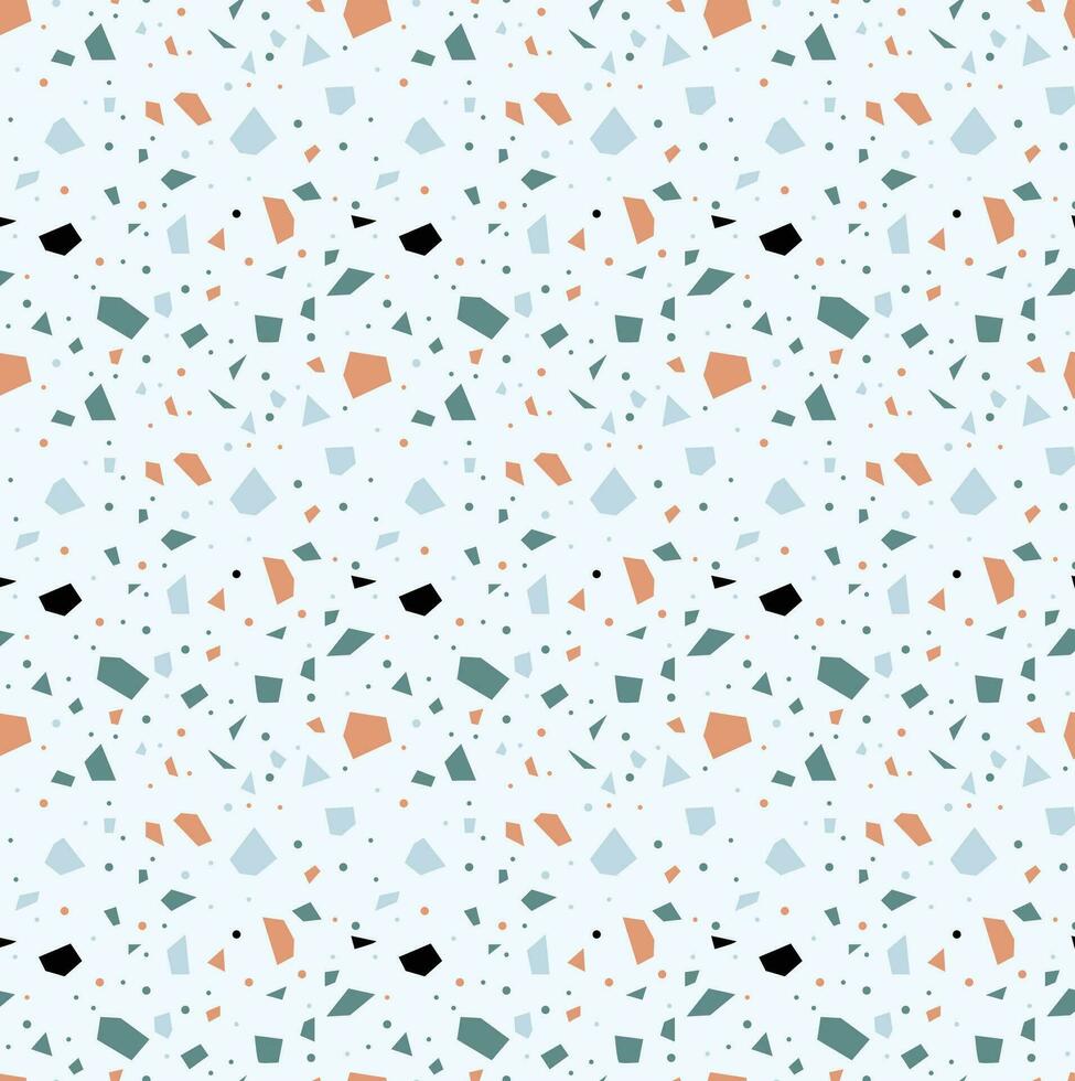 Terrazzo texture seamless pattern vector