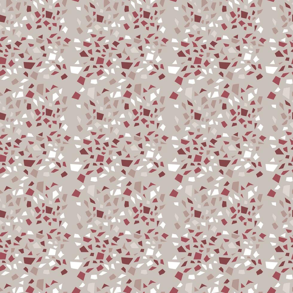 Terrazzo texture seamless pattern vector