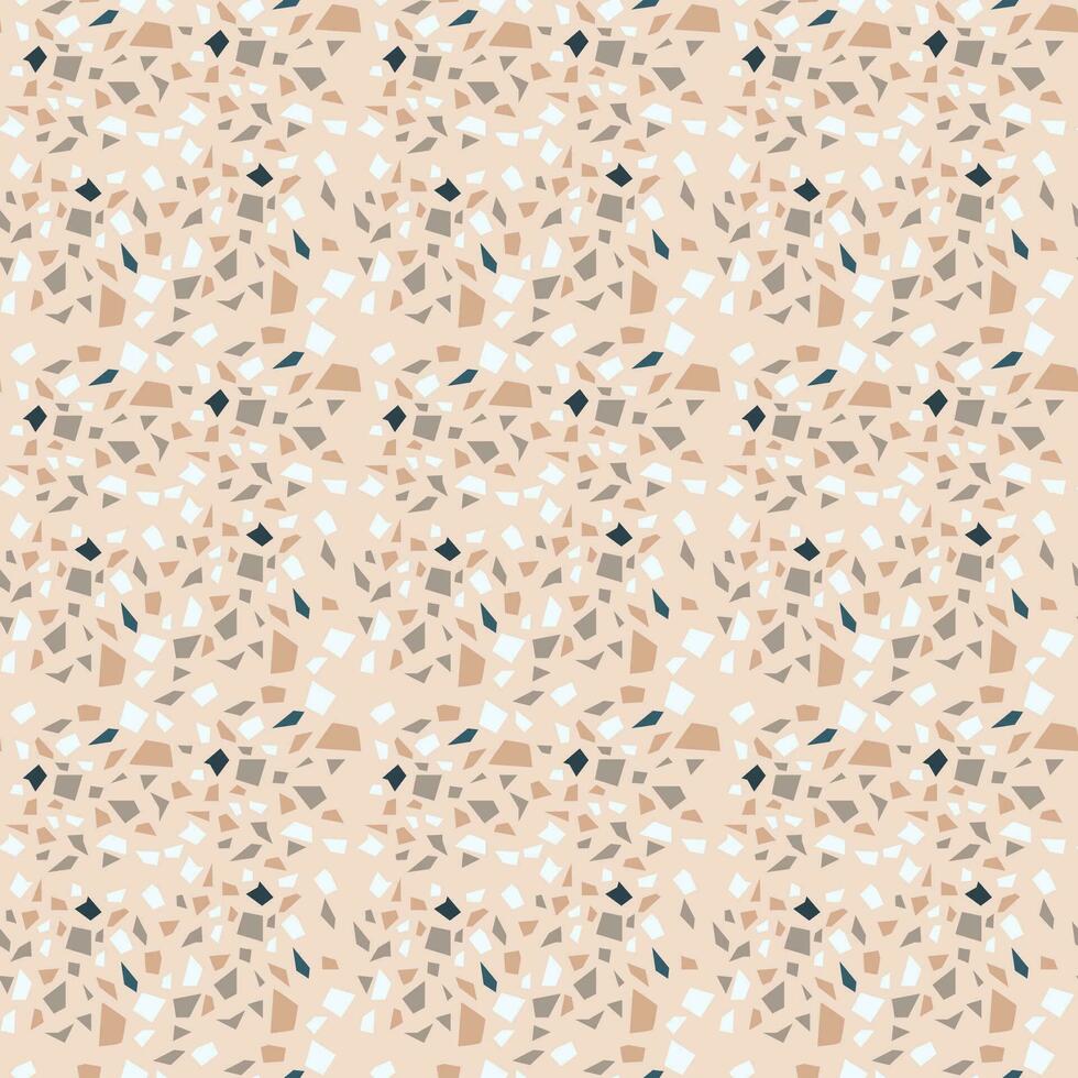 Terrazzo texture seamless pattern vector