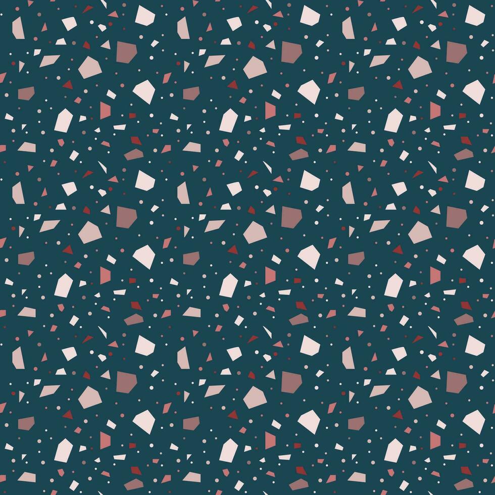 Terrazzo texture seamless pattern vector