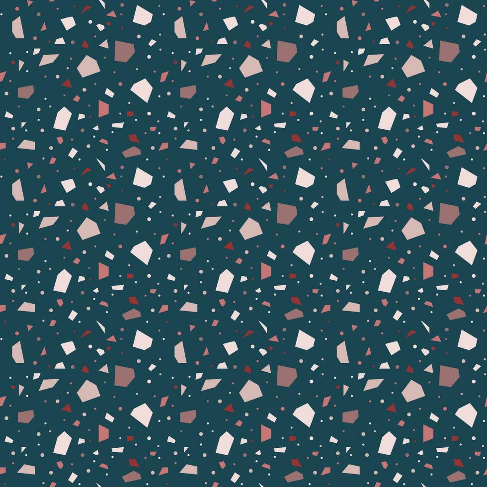 Terrazzo texture seamless pattern vector