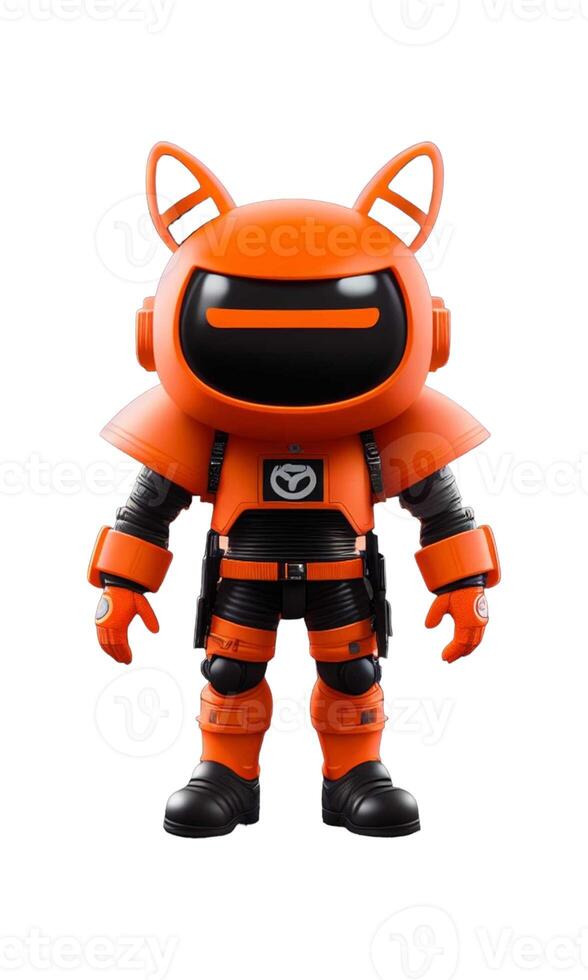 isolated character on white background photo
