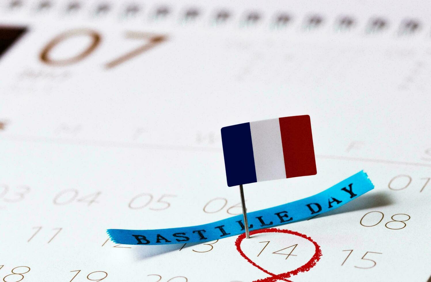 Happy Bastille Day on 14 july Illustration background photo