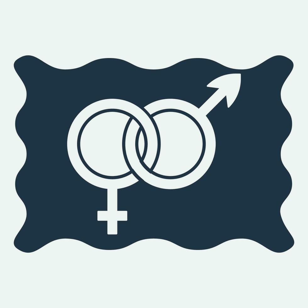 gender illustration logo. vector