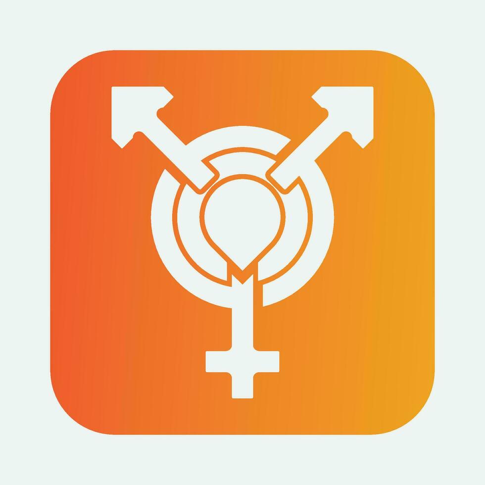 male and female gender logos vector