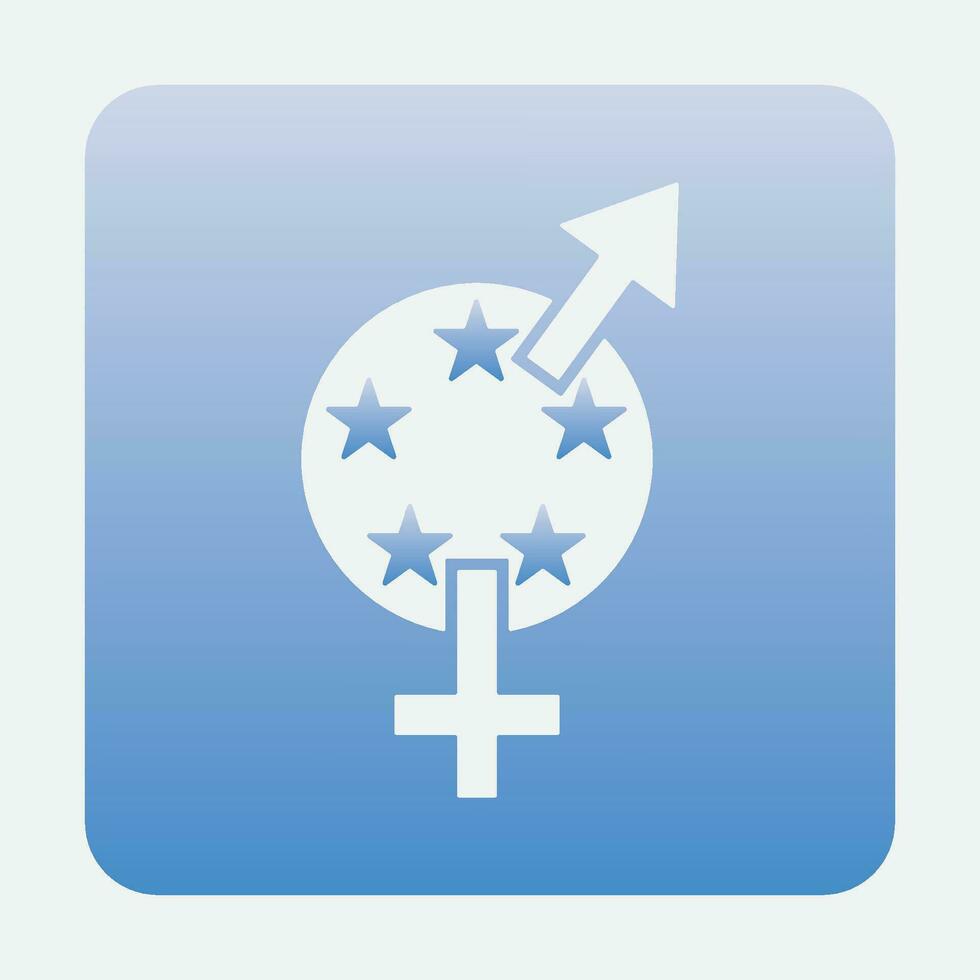 gender illustration logo. vector