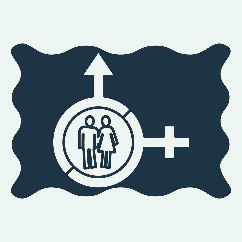 gender illustration logo. vector