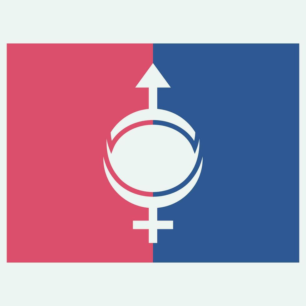 male and female gender logos vector