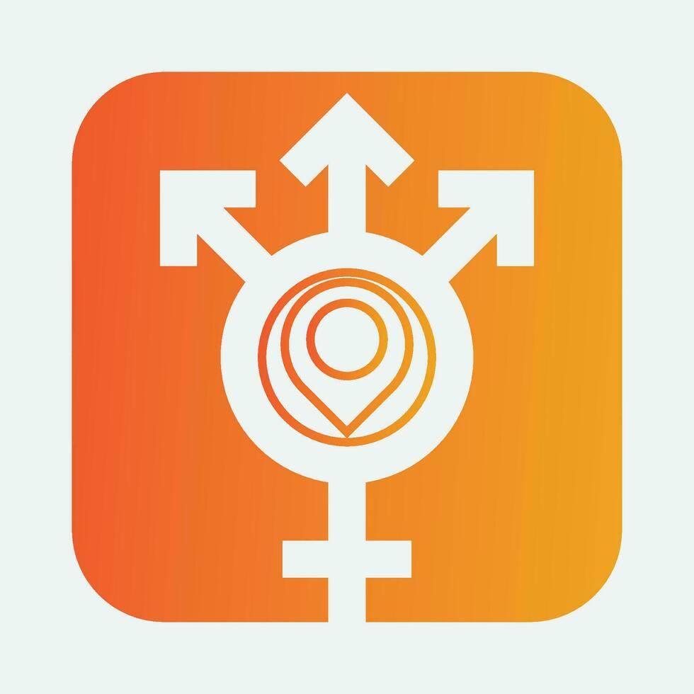 male and female gender logos vector