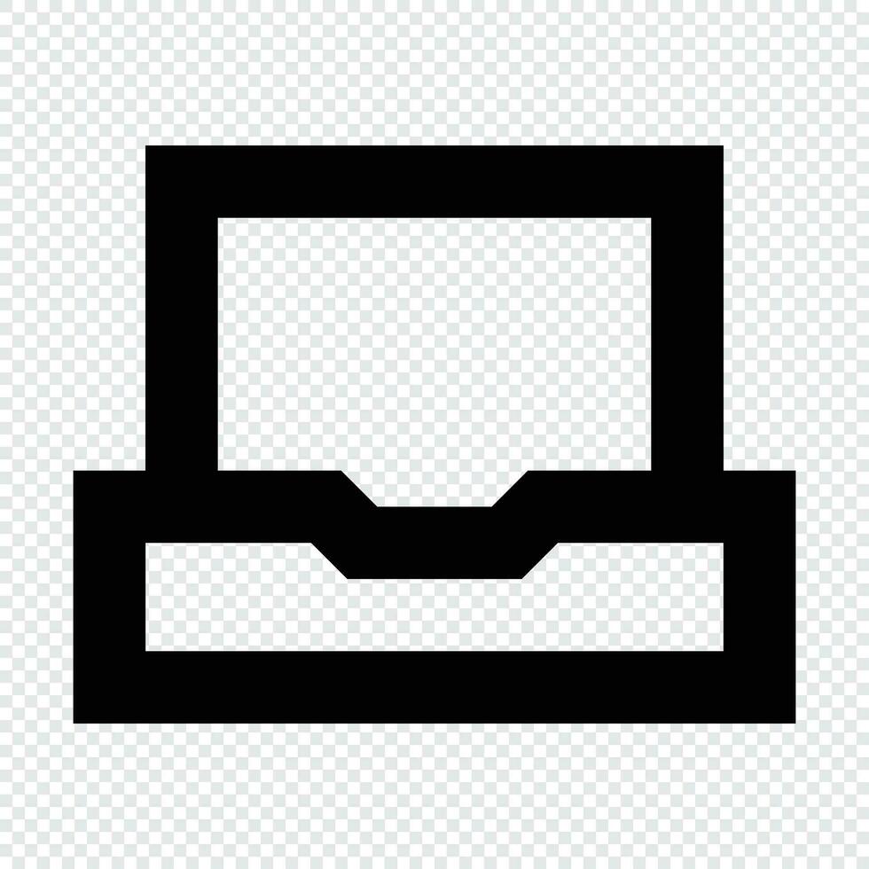 Laptop icon. Suitable for website UI design vector
