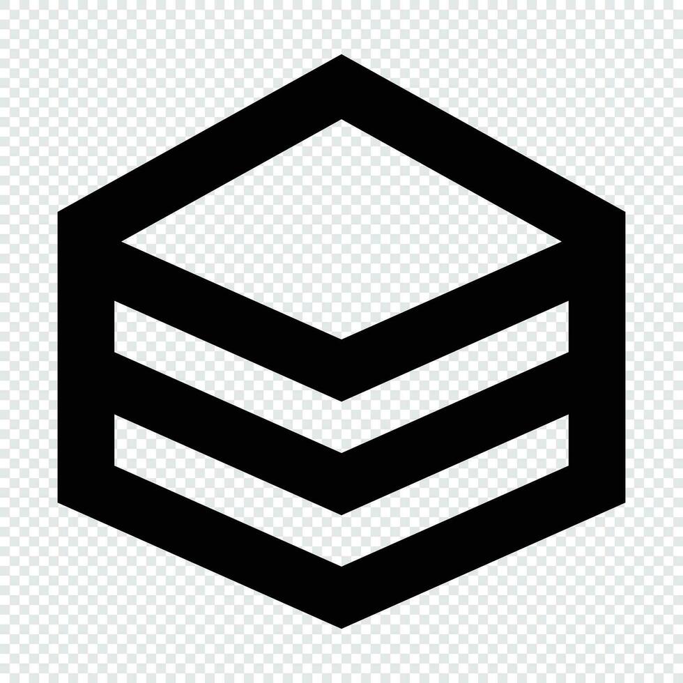 Layer icon. Suitable for website UI design vector
