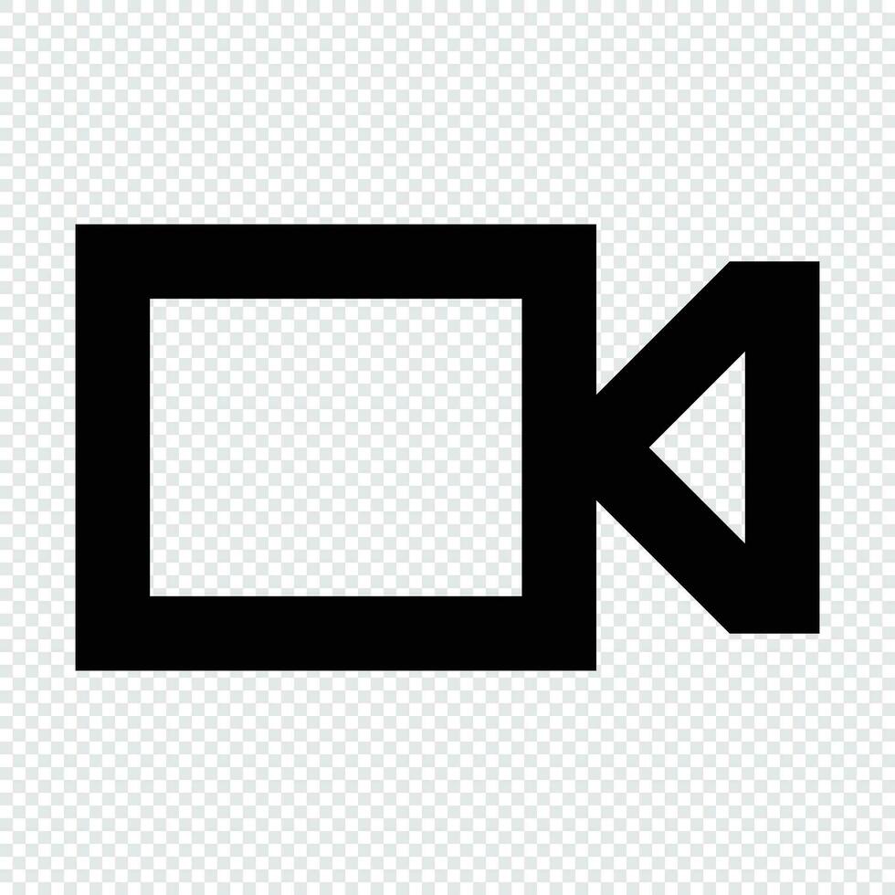 Video icon. Suitable for website UI design vector