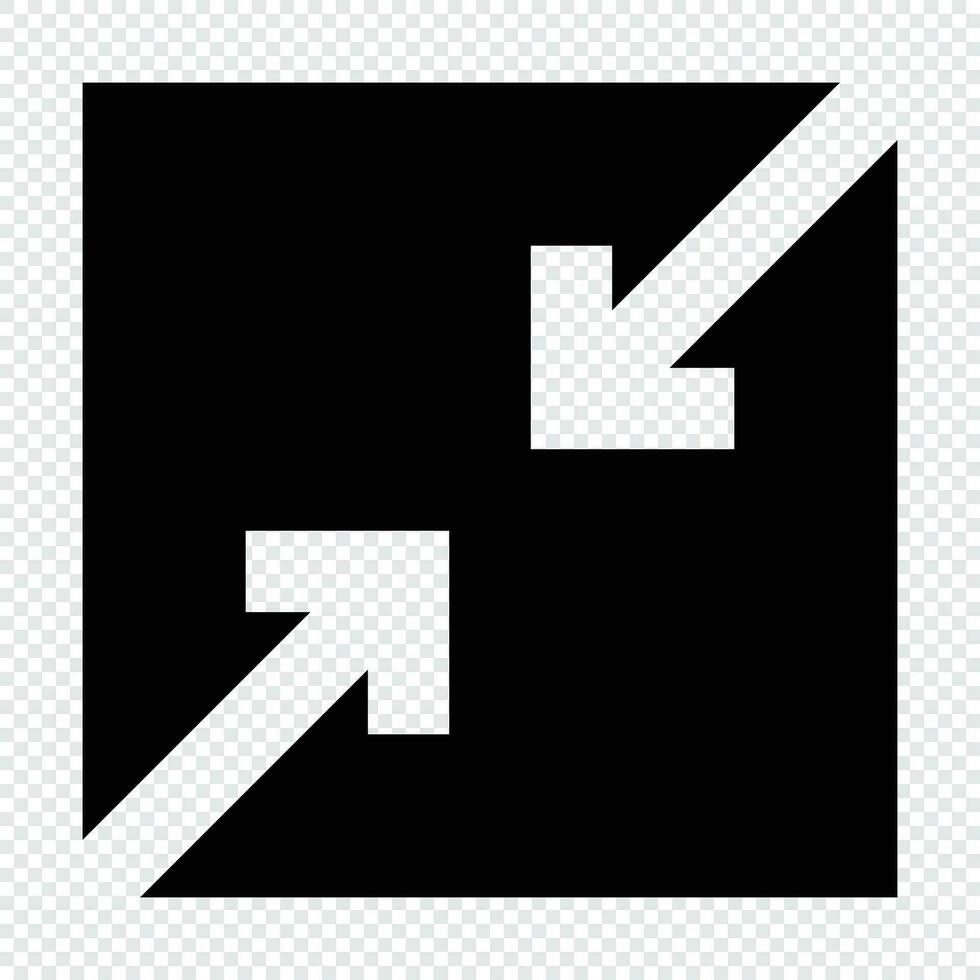 Resize icon. Suitable for website UI design vector