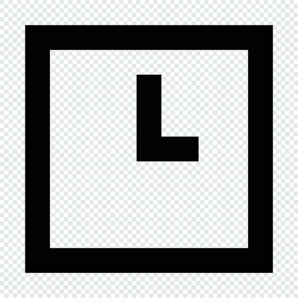 Clock icon. Suitable for website UI design vector