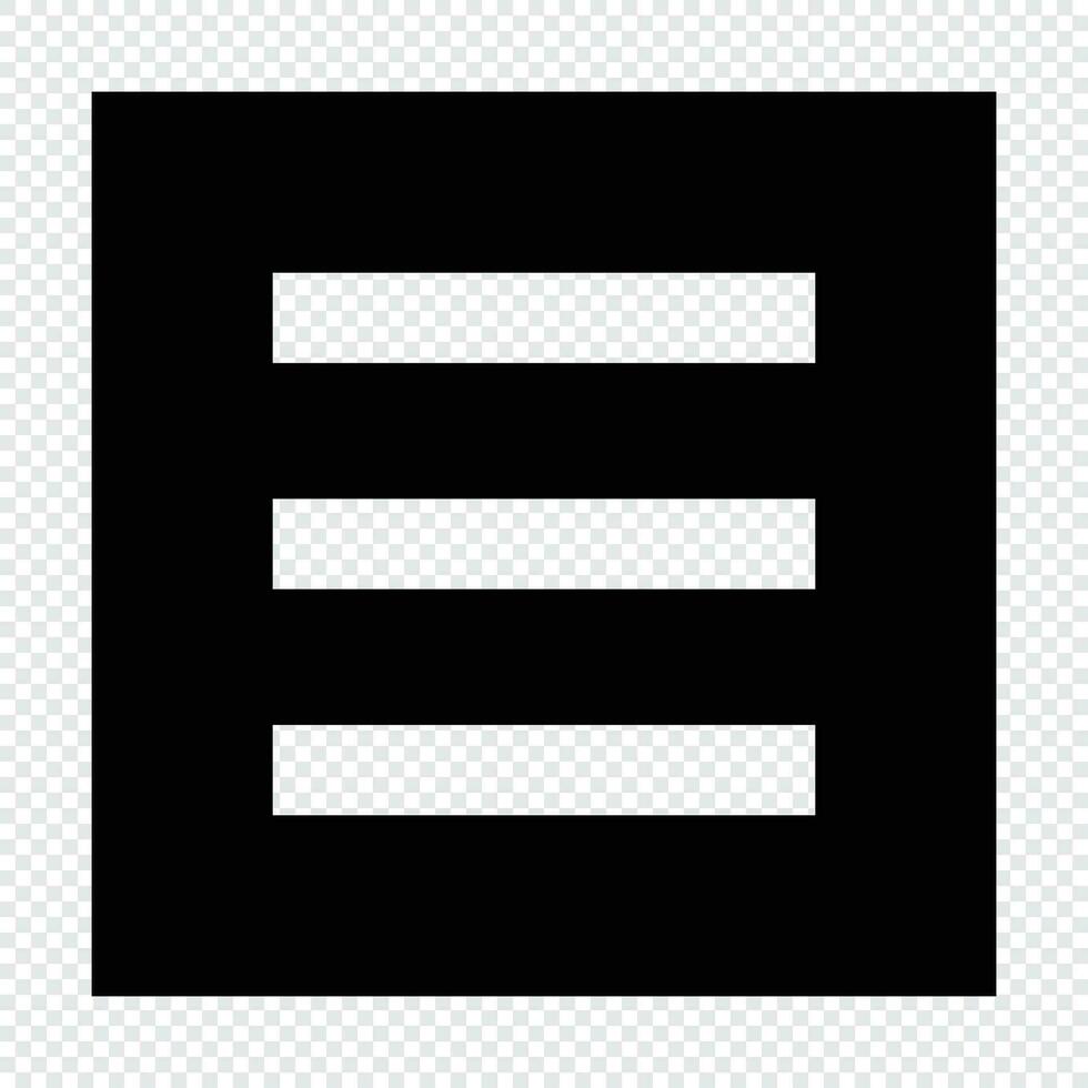 Menu icon. Suitable for website UI design vector