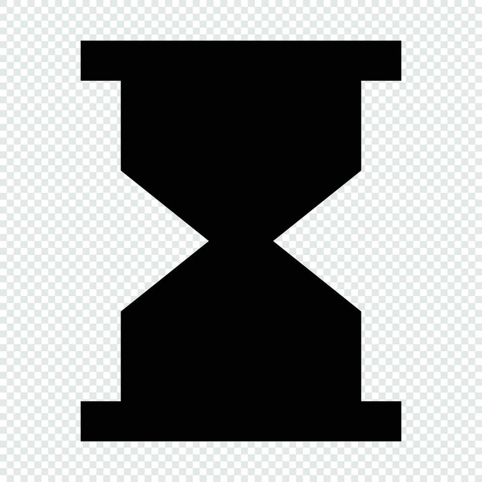 Hourglass icon. Suitable for website UI design vector