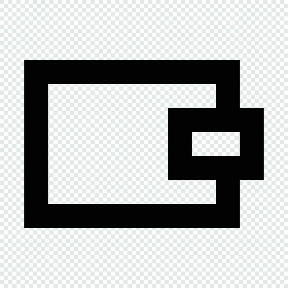 Wallet icon. Suitable for website UI design vector