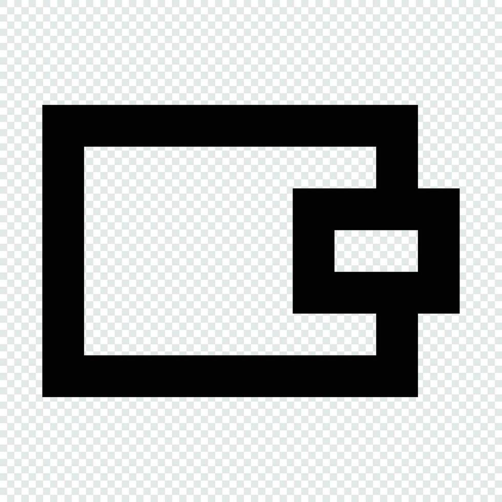 Wallet icon. Suitable for website UI design vector