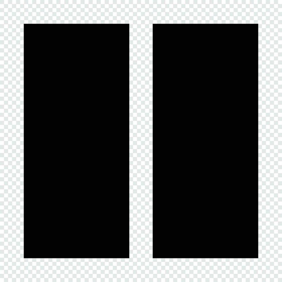 Pause icon. Suitable for website UI design vector