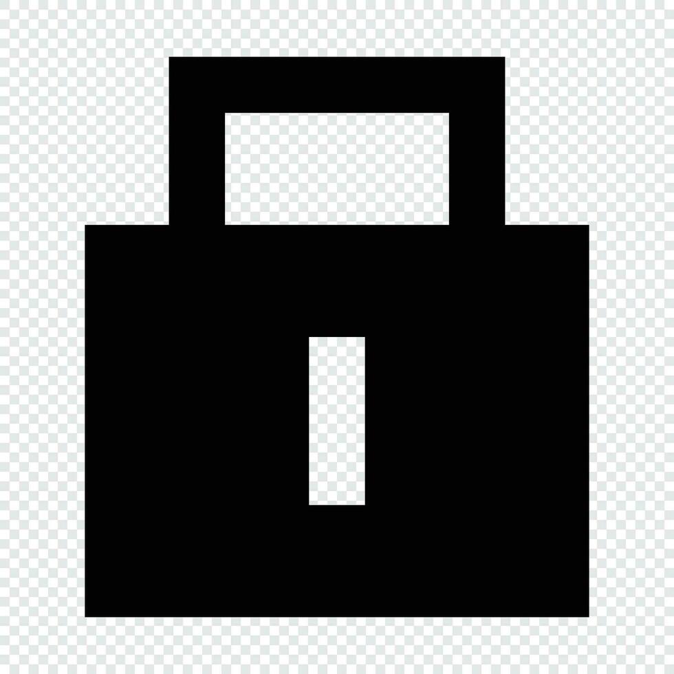 Lock icon. Suitable for website UI design vector