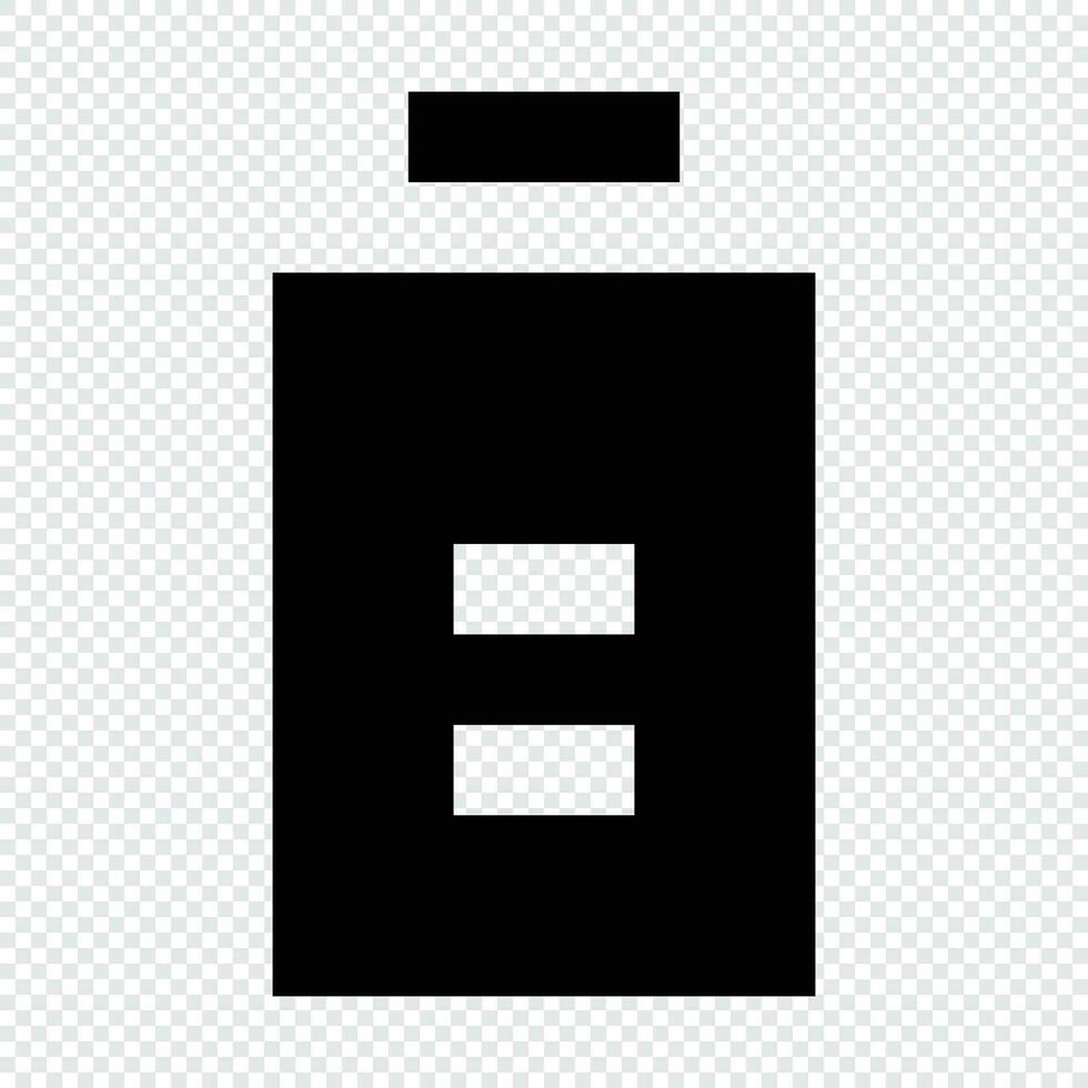 Battery icon. Suitable for website UI design vector