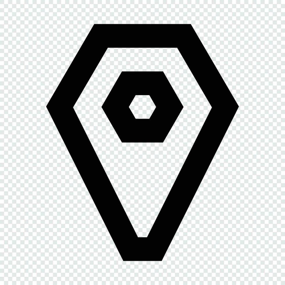 Location icon. Suitable for website UI design vector
