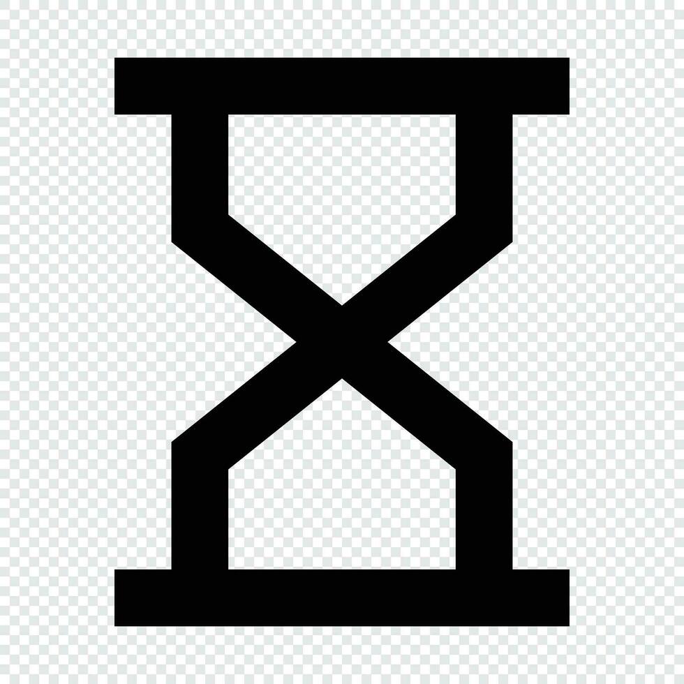 reloj de arena icono. adecuado para sitio web ui diseño vector