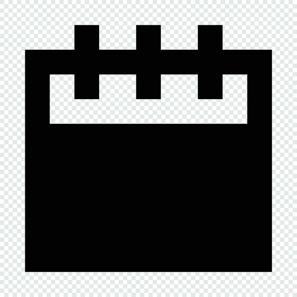 Calendar icon. Suitable for website UI design vector