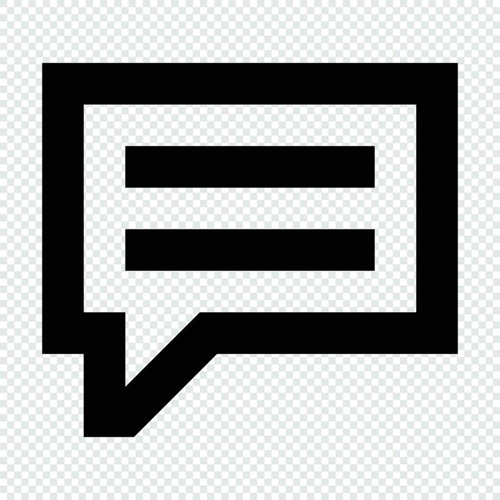 Message icon. Suitable for website UI design vector