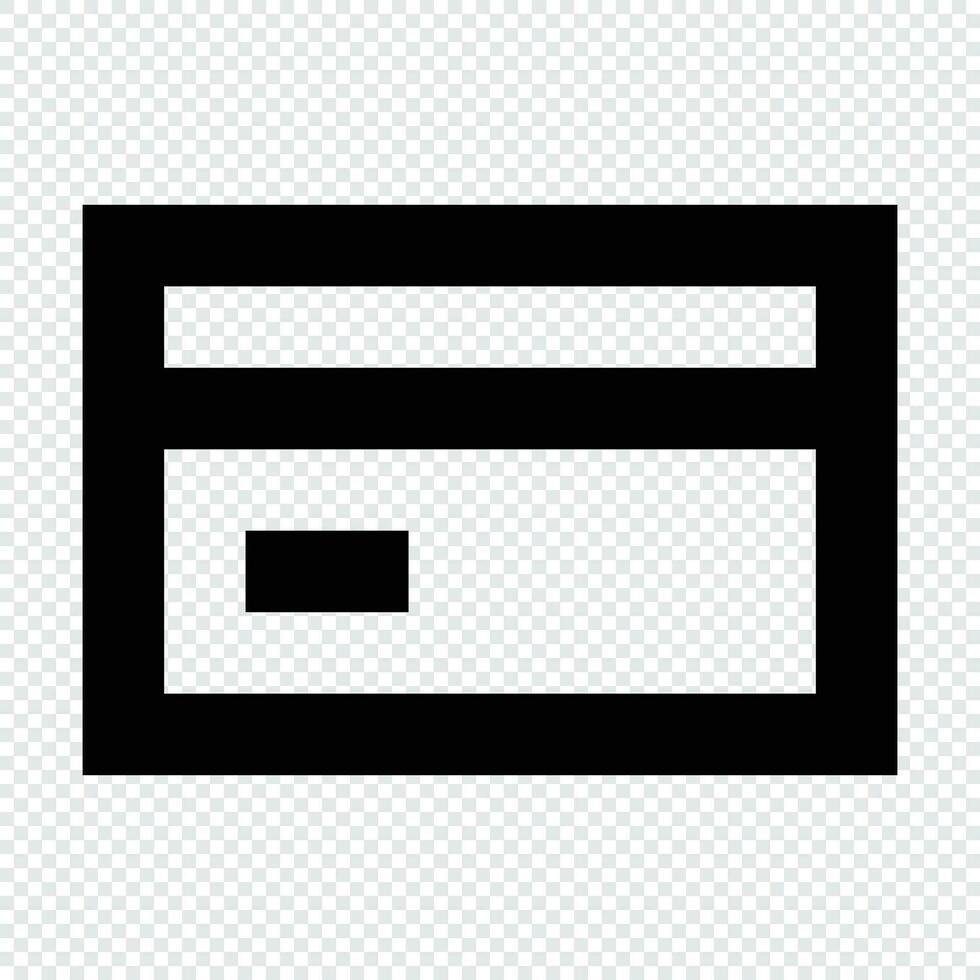 Credit Card icon. Suitable for website UI design vector