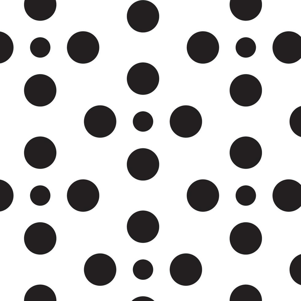 polka dot pattern seamless texture abstract background modern design black and circle vector illustration