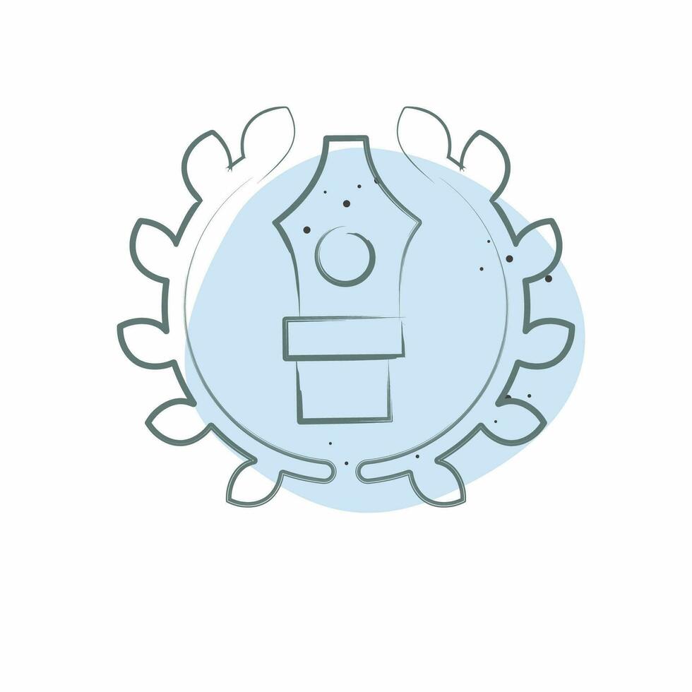 Icon Premium Quality. related to Art and Media symbol. Color Spot Style. simple design editable vector