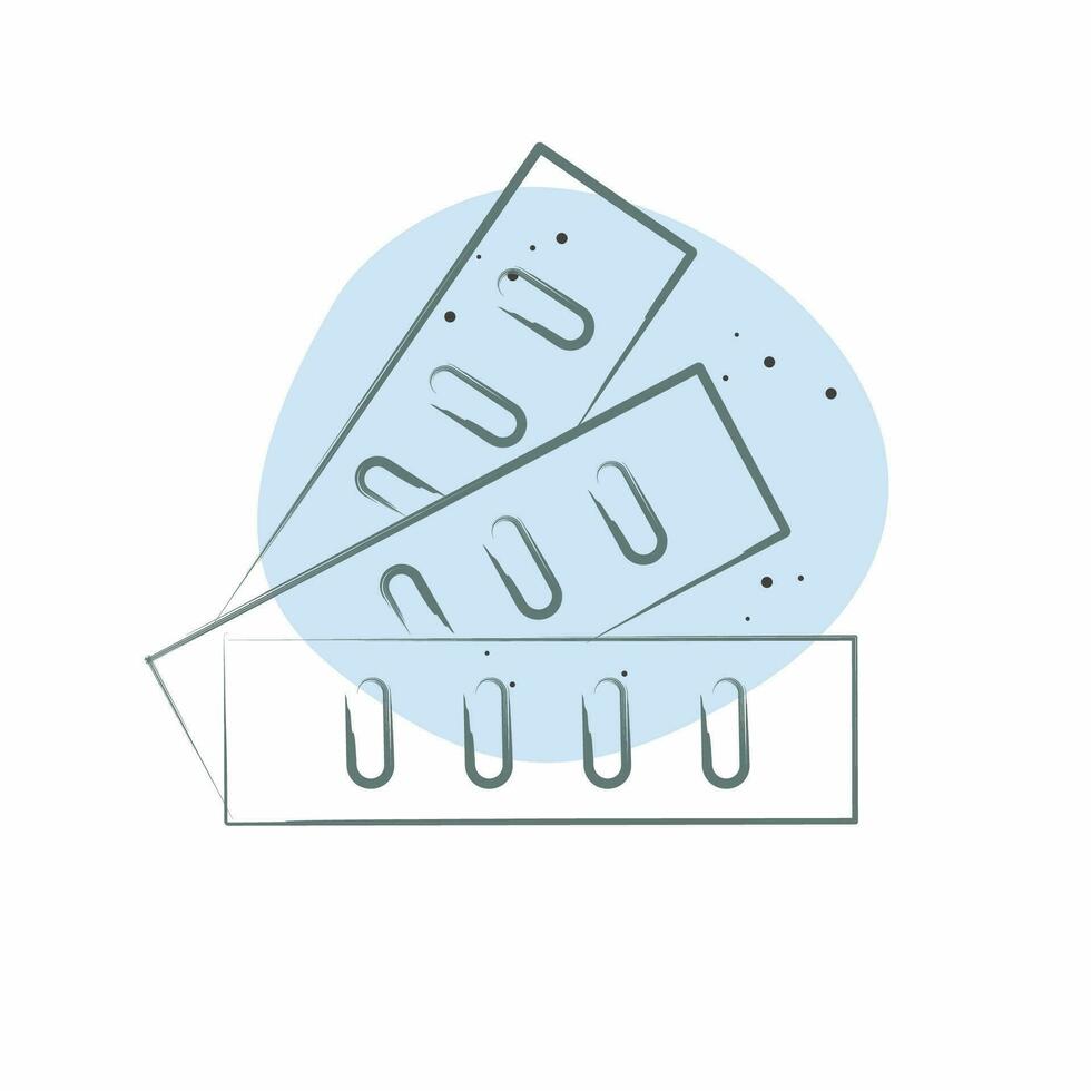 Icon Color Card. related to Art and Media symbol. Color Spot Style. simple design editable vector