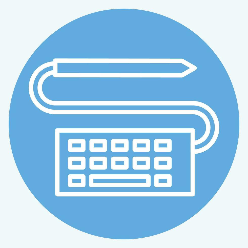 Icon Graphic Design. related to Art and Media symbol. blue eyes style. simple design editable vector
