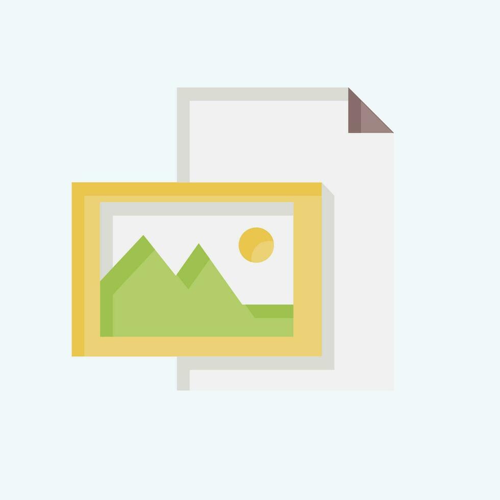 Icon Creative Brief. related to Art and Media symbol. flat style. simple design editable vector