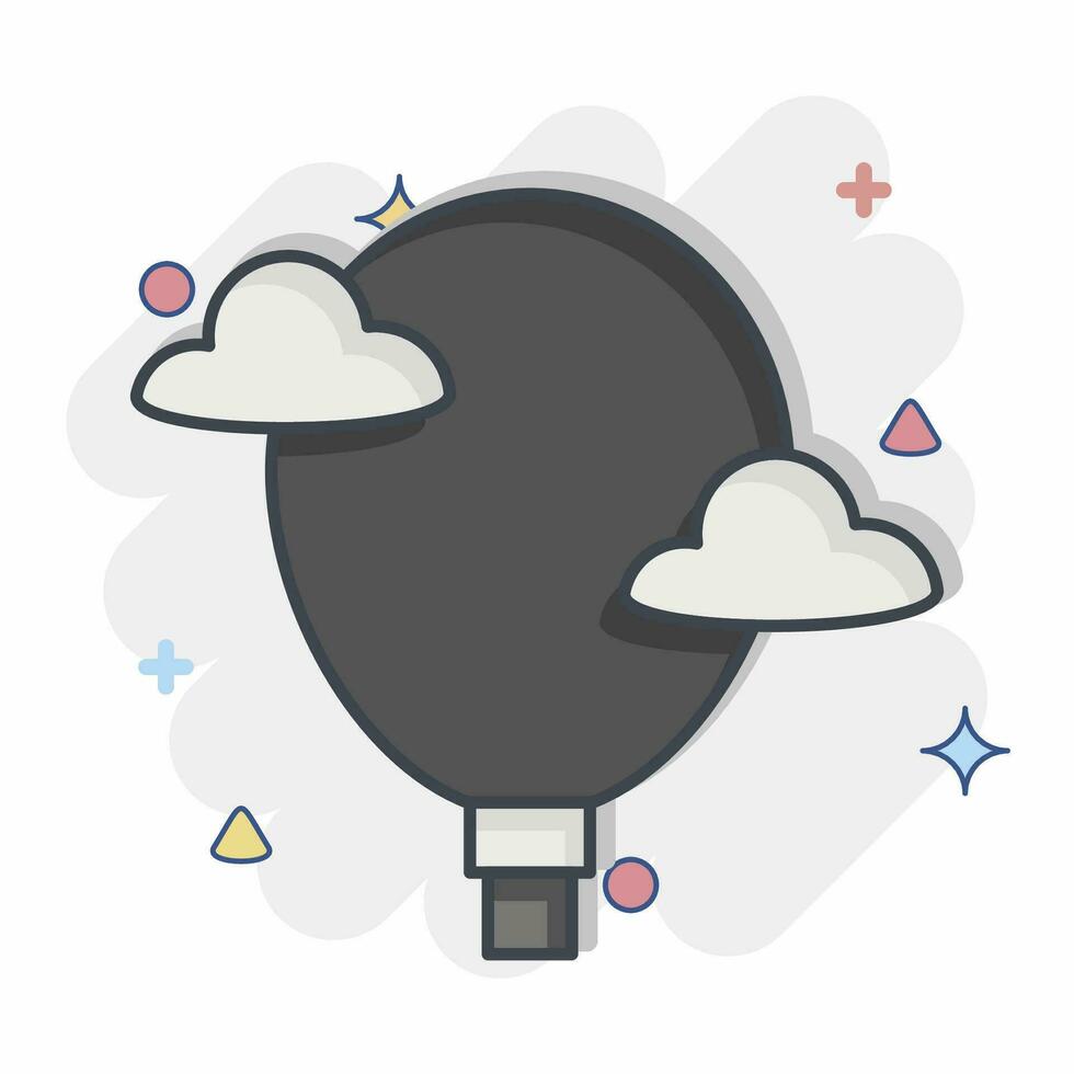 Icon Explore. related to Art and Media symbol. comic style. simple design editable vector