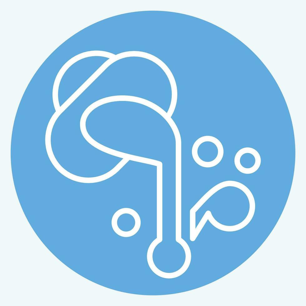 Icon Color Management. related to Art and Media symbol. blue eyes style. simple design editable vector