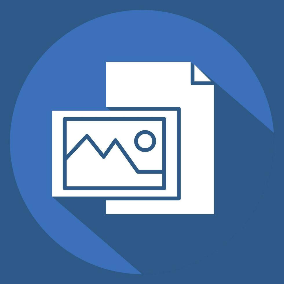 Icon Creative Brief. related to Art and Media symbol. long shadow style. simple design editable vector