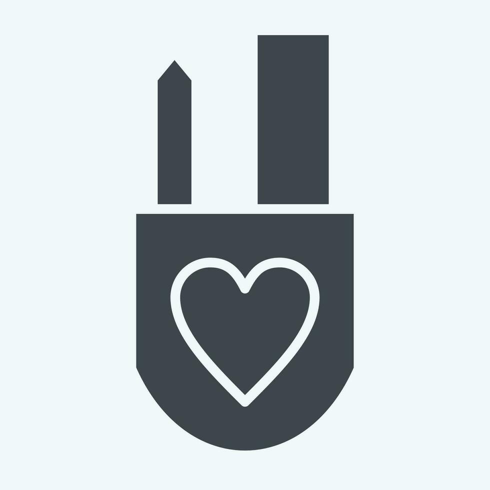 Icon Design Tools. related to Art and Media symbol. glyph style. simple design editable vector