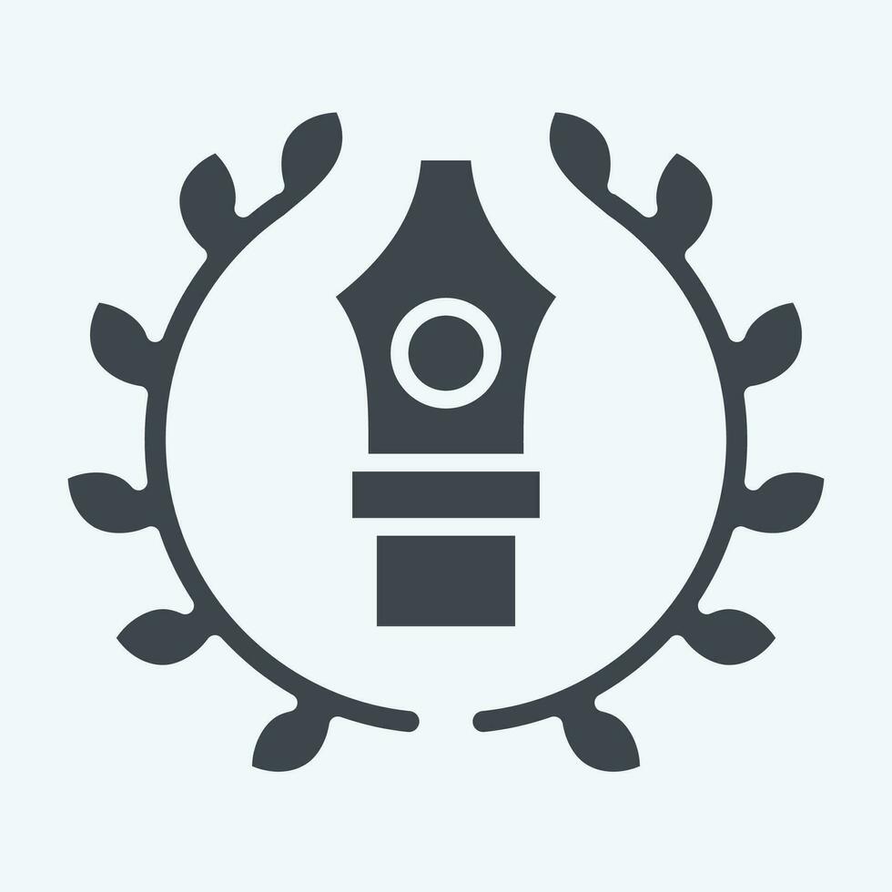 Icon Premium Quality. related to Art and Media symbol. glyph style. simple design editable vector
