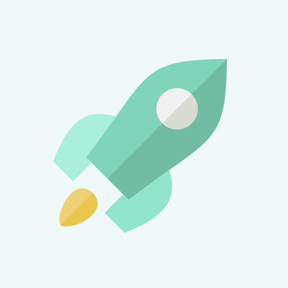 Icon Product Launch. related to Art and Media symbol. flat style. simple design editable vector